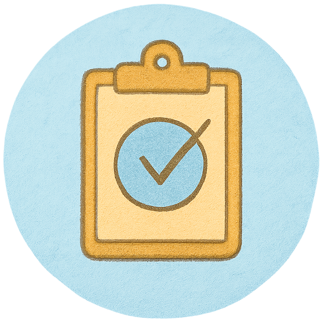 Clipboard with document and check mark